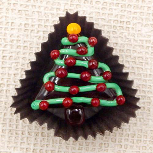 HG-081 Christmas Tree Chocolate $47 at Hunter Wolff Gallery